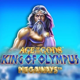 Age Of The Gods: King of Olympus Megaways slot logo by Origins at Bet365 Casino