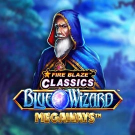 Fire Blaze Blue Wizard Megaways logo by Rarestone Gaming at Bet365 Casino