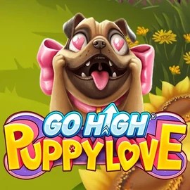Go High Puppy Love slot logo by RubyPlay at Bet365 Casino