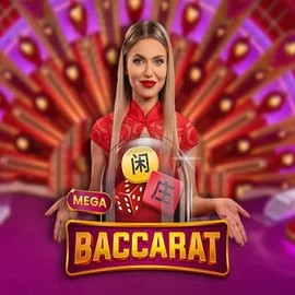 Mega Baccarat game by Pragmatic Play – logo hosted on Bet365 Casino