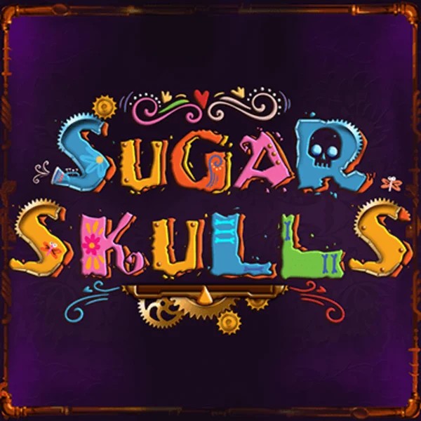 Sugar Skulls slot logo by Booming Games at Bet365 Casino